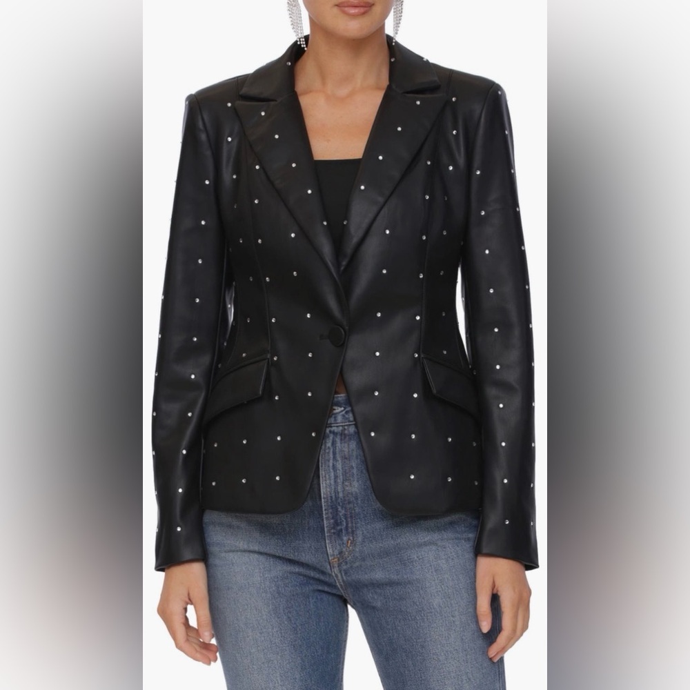 Avec Les Filles Women's Black Jacket, Size L
